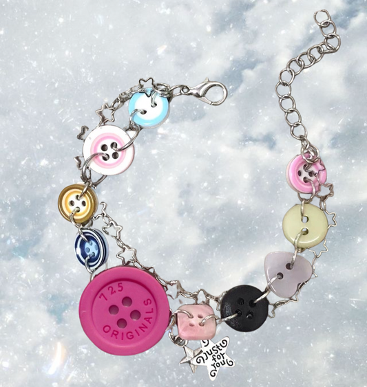 Y2K Button Bracelet
